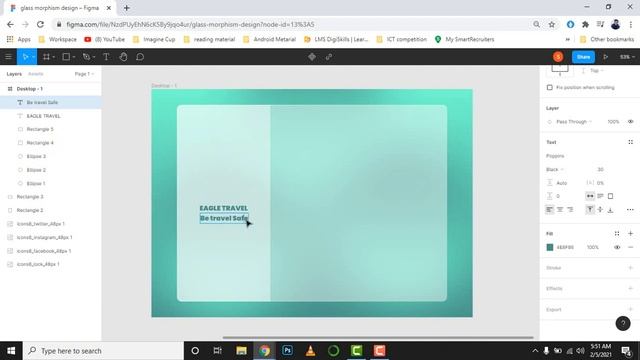 Glass Morphism || Design Web login Page || New UI Trend || Figma смотреть онлайн