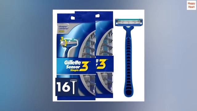 Gillette Sensor3 Simple Men’s Disposable Razors, 16 Count смотреть онлайн