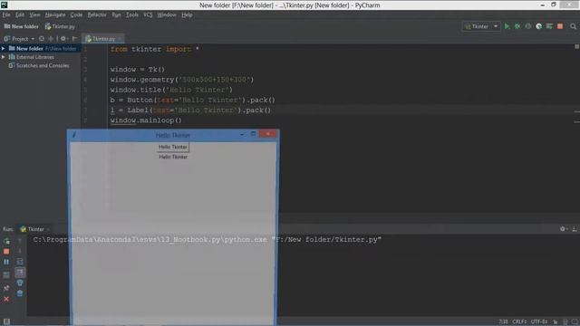 2 - كيفيه انشاء Labels with Button فى ( Python , Tkinter ) لتطبيقات سطح المكتب смотреть онлайн