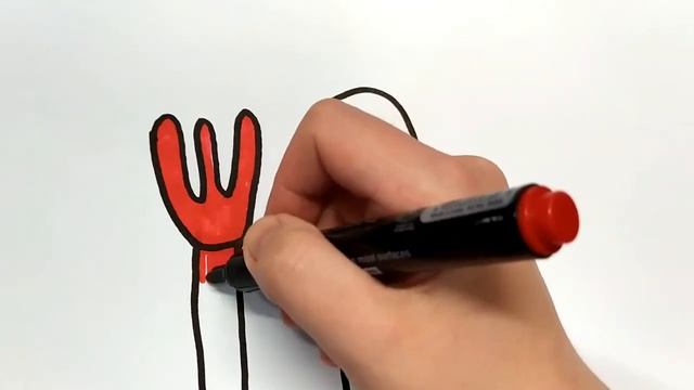 Как нарисовать столовые приборы/Рисуем вилку и ложку/Раскраски малышам смотреть онлайн