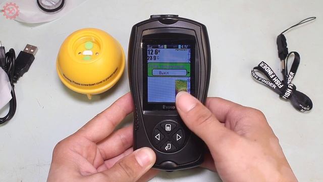 Беспроводной эхолот EYOYO EF001C. Мы знаем где есть рыба! смотреть онлайн
