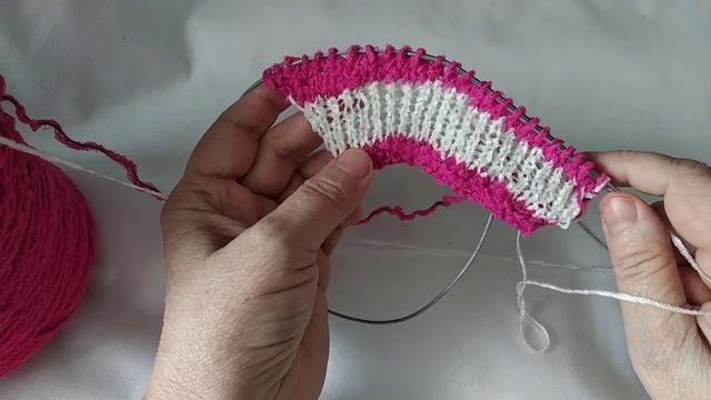 Мини-шаль спицами ГОРИЦВЕТ #ЛюдмилаТен смотреть онлайн