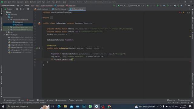 How to upload sms message to Firebase using Broadcast Receiver in Android Studio || PART 1 смотреть онлайн