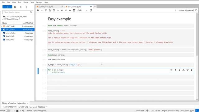 Library of the Week #7: BeautifulSoup 4 ? | Python ? смотреть онлайн