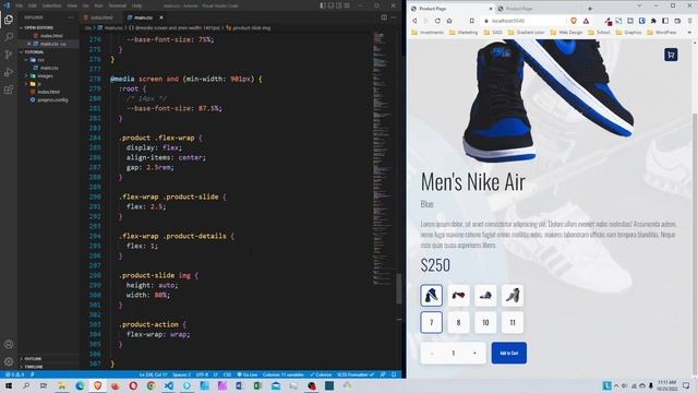 How to Create an eCommerce Product Page with HTML, CSS, and JS смотреть онлайн