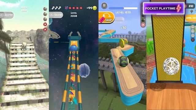 Rollance vs Action Balls vs Going Balls vs Fast Ball Jump - All level gameplay Android, IOS смотреть онлайн