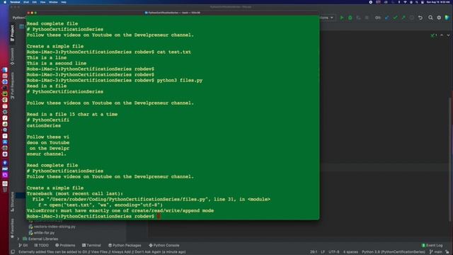 Python Certification Training - FileIO смотреть онлайн