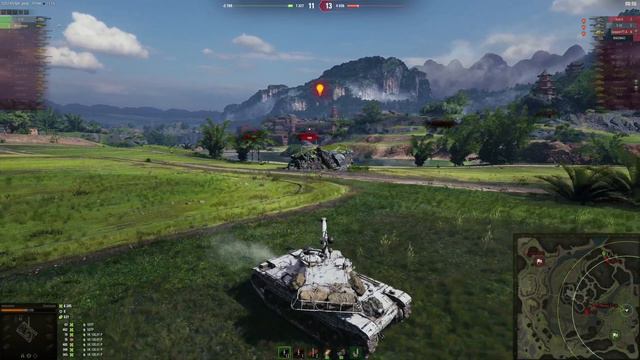 10.000 УРОНА НА BOURRASQUE | Жемчужная река | 10k | World of Tanks смотреть онлайн