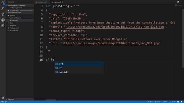 Working with JSON in Swift смотреть онлайн
