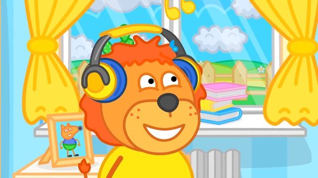 Lion Family Cartoon for Kids Balloons смотреть онлайн