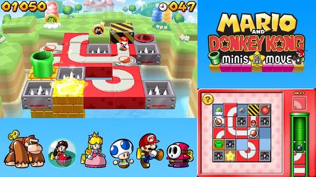Mario and Donkey Kong: Minis on the Move - Mario's Main Event Levels 31-35 (Nintendo 3DS) смотреть онлайн