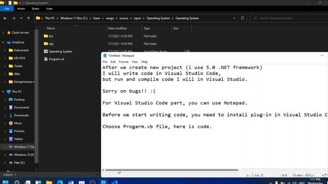 Visual Basic Console OS Tutorial смотреть онлайн