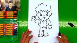 Первоклассник! Рисуем МАЛЬЧИКА в Школу - Урок рисования от РыбаКит