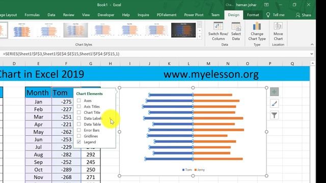 How to create a mirror bar chart in Excel смотреть онлайн