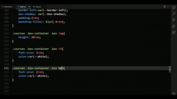 Create A Responsive Animated Glassmorphism Styled Website Design Using HTML - CSS - JavaScript