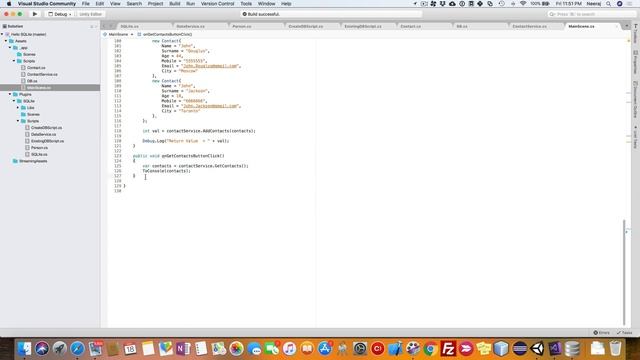 Get All Contacts By Name - Develop Unity Apps with SQLite Database (13/17) смотреть онлайн
