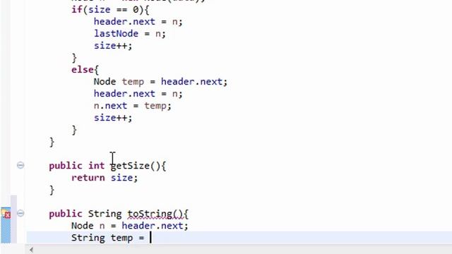 LinkedList in Java for Beginners Part 4 : getSize and toString Method смотреть онлайн