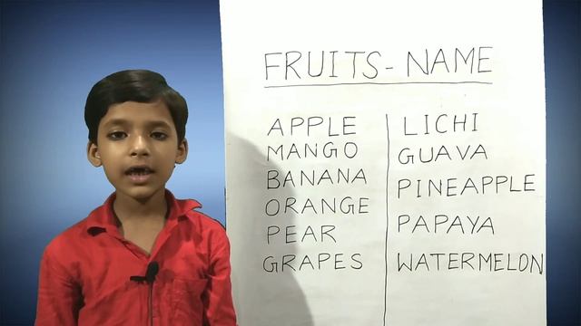 Fruit Names In English with spelling | Kids learning Fruits | Fruits spelling for kids смотреть онлайн