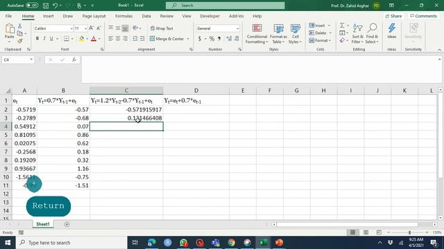 Simulating ARMA Models using Excel смотреть онлайн