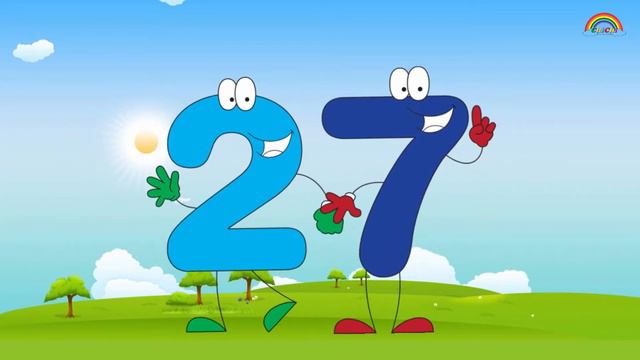 1 - 50 Color Numbers For Kids Learn Counting Numbers For Children