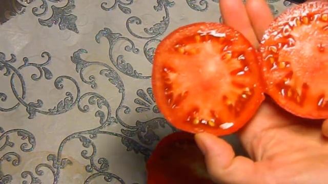 Томат Яркая малиновка F1. Тест зрелых плодов. смотреть онлайн