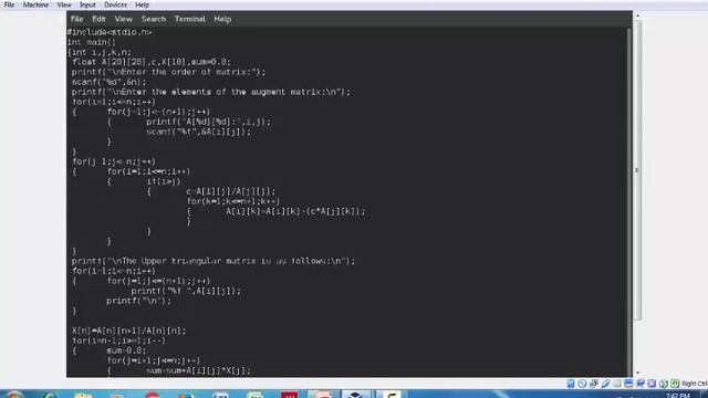 GAUSS ELIMINATION смотреть онлайн