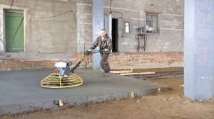 Затирка бетона вертолетом