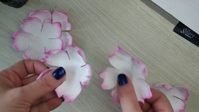 Пион из фоамирана 1 мм для любой основы. смотреть онлайн