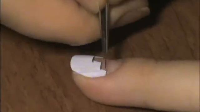 Шторки черно-белые на ногтях/ Маникюр на короткие ногти/ Curtains Nail Design смотреть онлайн