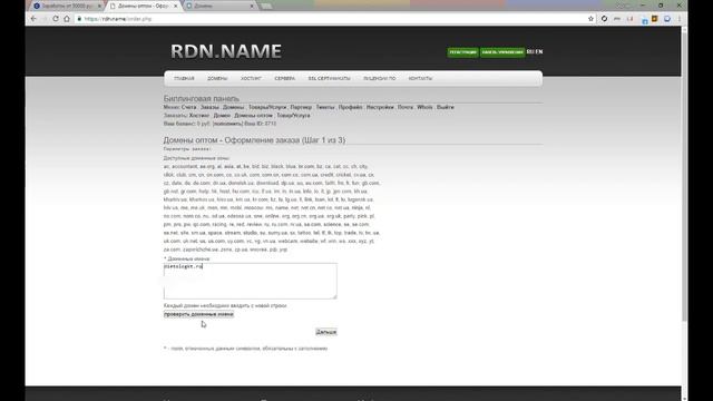 7.3 Регистрация доменов на Rdn.name смотреть онлайн
