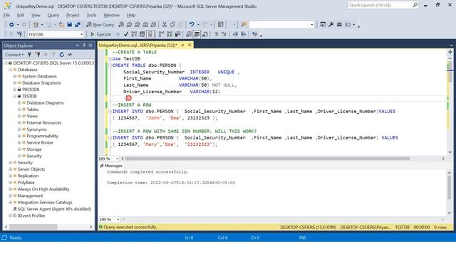 SQL Interview Question - What Is Unique Key/Unique Constraint in SQL Server? смотреть онлайн