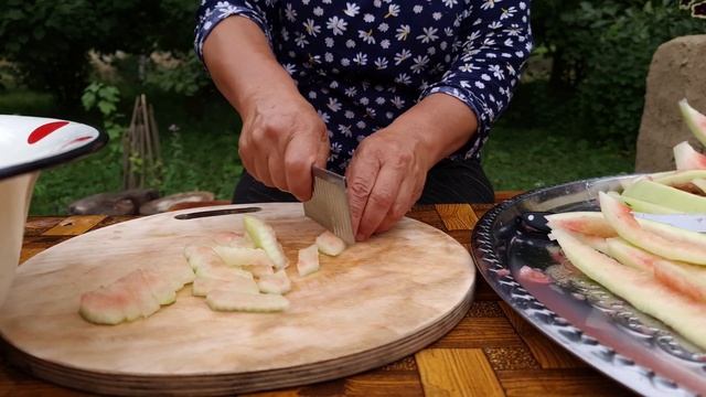 Canning Watermelon Juice For The Winter, Outdoor Cooking