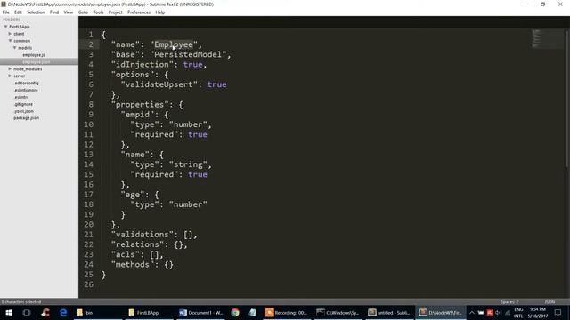 First Loopback Application using In-memory Database смотреть онлайн
