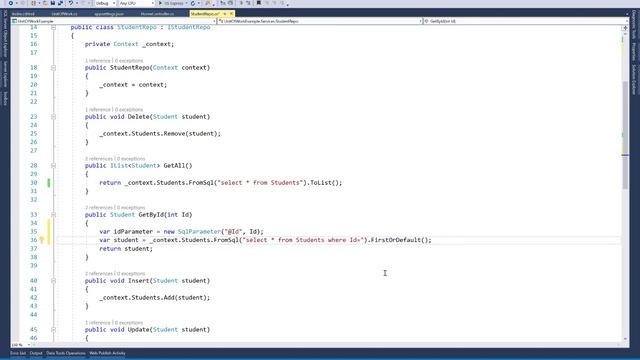 How to use Sql Queries in ASP.NET CORE | Executing SQL Queries смотреть онлайн