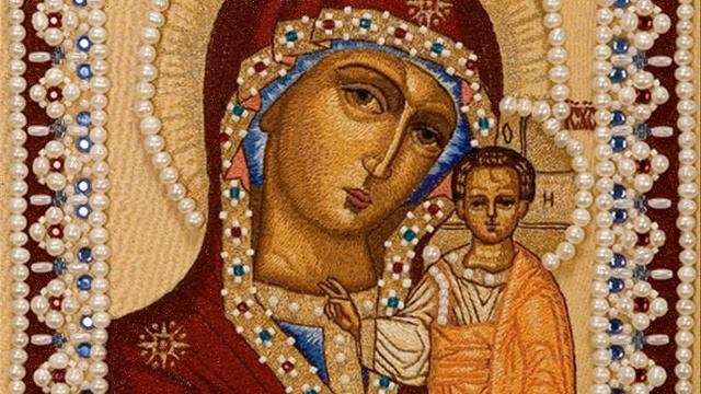 Иконы Казанской Божьей матери бисером, вышивка бисером смотреть онлайн