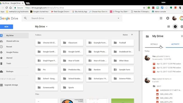 View details in your Google Drive folder to see who last modified your files смотреть онлайн