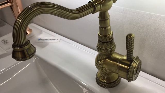 SMESITEL-ONLINE.RU | КУПИТЬ СМЕСИТЕЛЬ для раковины Zorg Antic A 309U-BR бронза смотреть онлайн