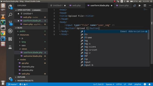 Laravel tutorial #22 file upload смотреть онлайн