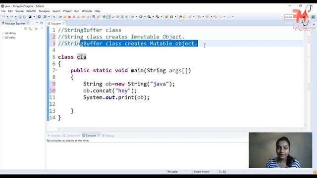#40 StringBuffer Class in Java| String Vs. StringBuffer | Mutable Vs. Immutable Object |CORE JAVA смотреть онлайн