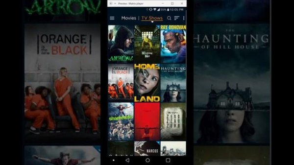 NOVA Player concept design (Android)