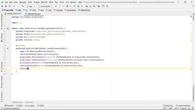 How to create progress bar in details |Android Studio| смотреть онлайн