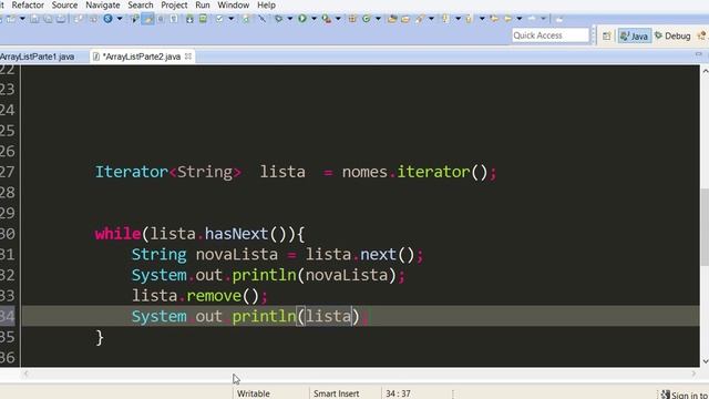 41 - Certificação Java (ArrayList Iterator e foreach) смотреть онлайн