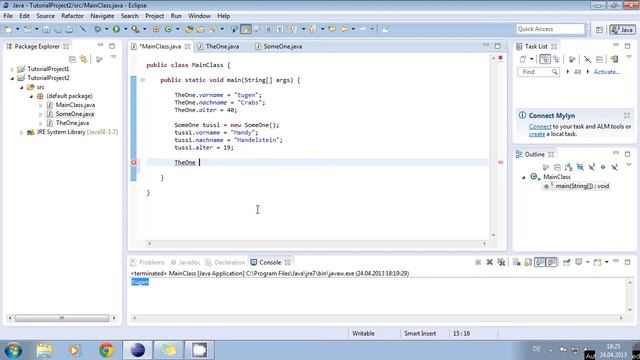 Programmieren Lernen für Anfänger - 09 - Klassen1 - Java Tutorial смотреть онлайн