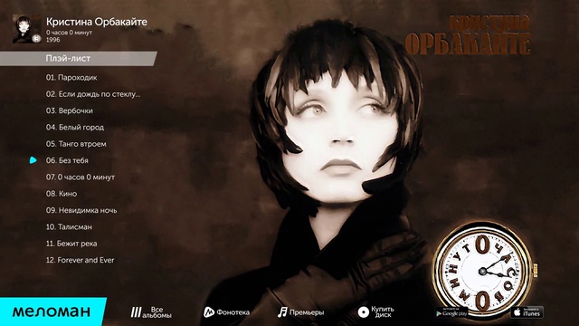 Кристина Орбакайте - Альбом 1996. смотреть онлайн