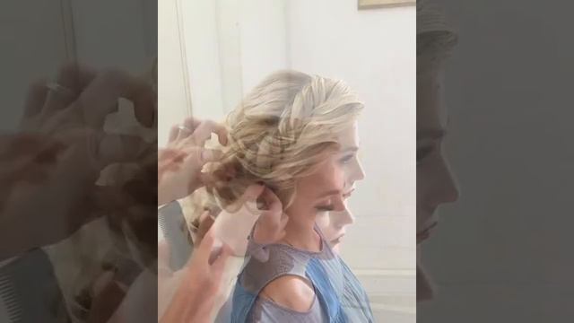 Воздушный пучок с плетением на обучении в Эль Стиль @elstile смотреть онлайн