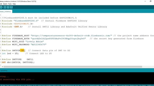 Make ESP8266 + DHT11_Sensor to Firebase and from Firebase to Node-red смотреть онлайн