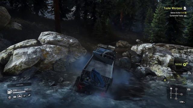 SnowRunner crossing a river with zikz 612h смотреть онлайн