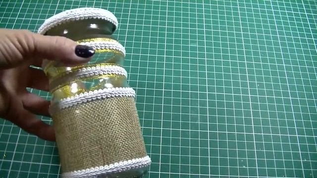 УТИЛИЗАЦИЯ СТЕКЛЯННОЙ БАНОЧКИ ??? КРАСИВАЯ ИДЕЯ СВОИМИ РУКАМИ ??? смотреть онлайн