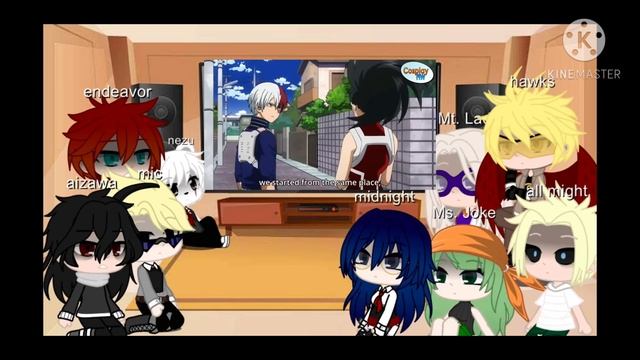 pro heroes and UA teachers react to Shoto Todoroki and things requested by some people смотреть онлайн