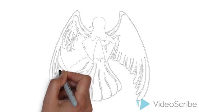 Как нарисовать ангела, How to draw angel смотреть онлайн
